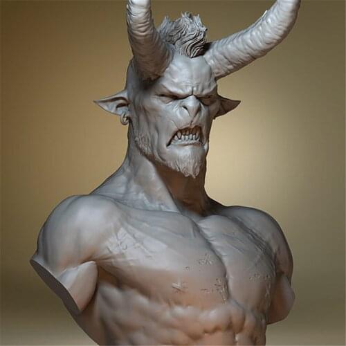 Gladiator Shaetann Resin Bust 1/12 Assembly Model Figure Resin Kit Bust Colorless Models Self-Assembled Toys