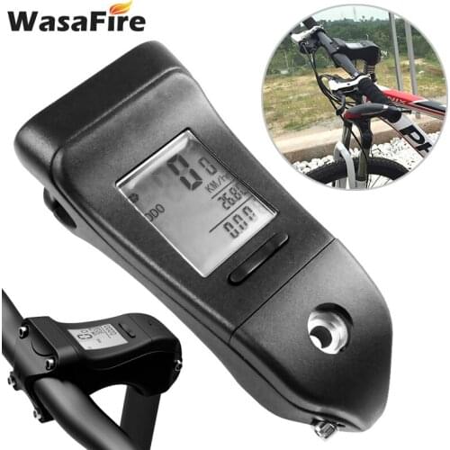 Bike Stopwatch Bicycle Computer with Stem Riser Wired/Wiress Handlebar Odometer Waterproof MTB Cycling Speedometer