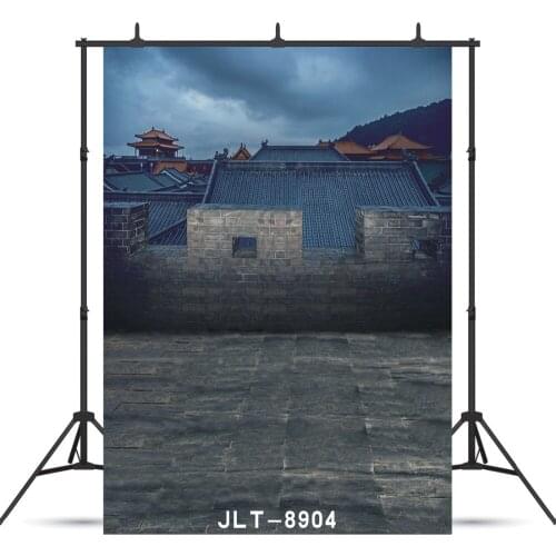 Vinyl Photographic Background Customized Vintage Dark Sky House Floor For Portrait Baby Shower Backdrop Photocall Booth Studio