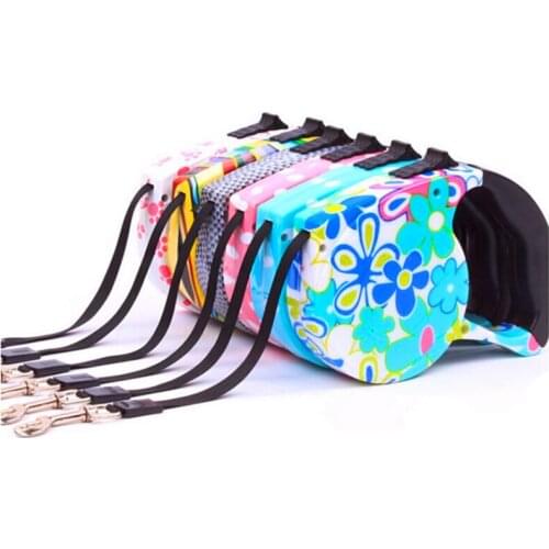 5M Retractable Dog Leash lead Pets Cats Puppy Leash Lead Automatic Retractable Dog Collars Walking Lead for Small and Medium Pet