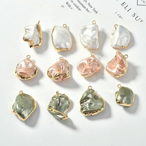 Irregular shaped baroque retro color pearl bag Phnom Penh pendant DIY earrings jewelry accessories materials