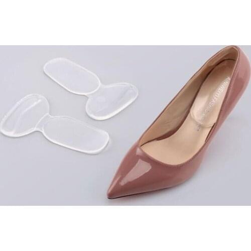 1 Pair/2Pcs T-type women men Silicone Soft Insert Heel Liner Grips High Heel Comfort Anti-wear foot Pads Feet Care Accessories