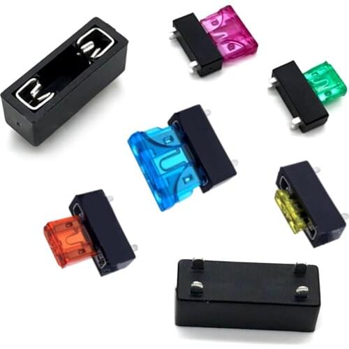 10PCS 20A 500V Universal Car Fuse Holder PCB Panel Mount Insurance Blocks Safety Terminals