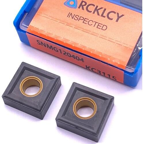 10pcs High quality SNMG120404 MG KC3115 cuttingturing tools Carbide insert for processing cast iron special Hard car blade