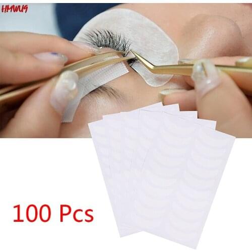 100Pcs Eyelash Extension Patches Paper Under Eye Pads Tips Sticker Makeup Tools Lashes Makeup