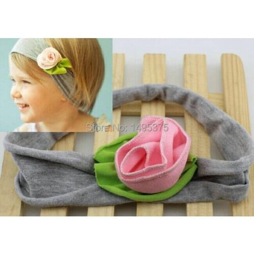 120pcs/lot Hot Beautiful Headband Hairband little Girls Flowers Headbands Kids' Hair Accessories