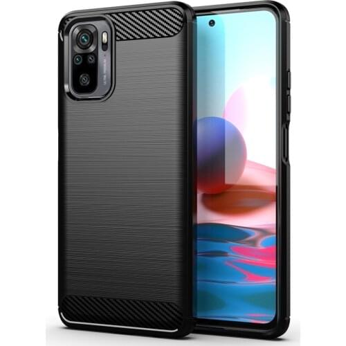 2021 FOR XIAOMI Renmi Note 10 9 8 7 6 5 4 S T PRO MAX Brushed Texture Phone Case Shockproof Cover Carbon Fiber Luxury Case
