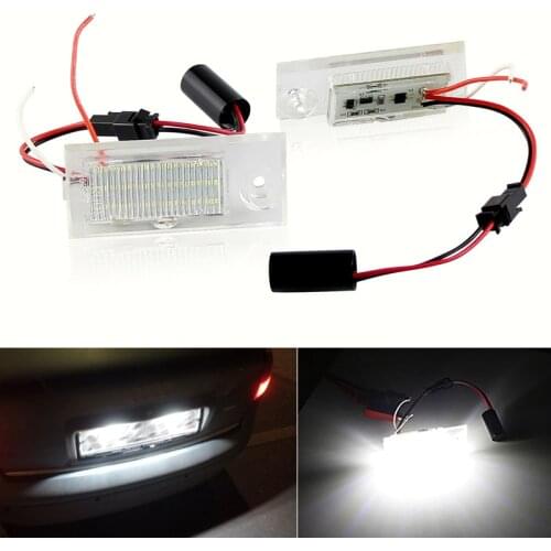 2x Xenon White CANbus Error Free For Audi A6 C5 4B Sedan 1997-2004 Led Number License Plate Lights 12V