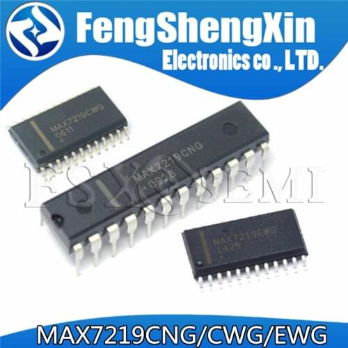 5pcs MAX7219CNG DIP-24 MAX7219CWG MAX7219EWG MAX7219 SOP-24 LED Display Drivers IC
