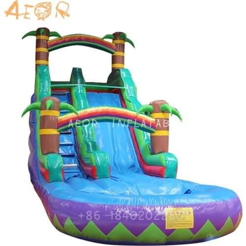 AEOR Factory price children bouncing slide giant commercial inflatable water slide for adult