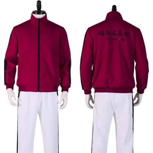 Anime Haikyu! Haikyuu! Miya Atsumu Cosplay Costume Black Sport Suit Top+Pants+Coat Halloween Carnival Party Uniforms Custom Made