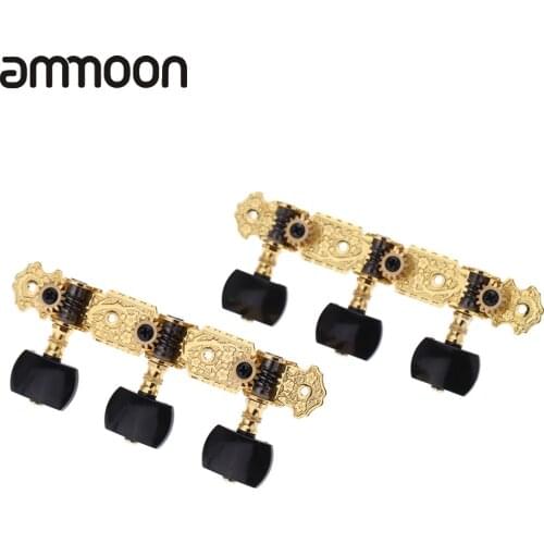 AOS-020B3P 1 Pair Gold-Plated 3 Machine Head High Quality Classical Guitar String Tuning Keys Pegs