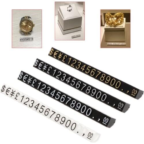 Price Tag Jewelry Shop Display Pentagon Plastic Number Adjustable Accessories Stand Frame Combined Digital Clothing Mounting Lab