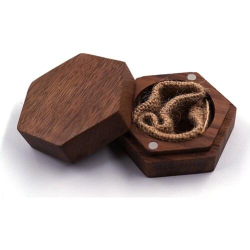 40GB Wood Ring Bearer Box Wedding Engagement Ring Holder Box Jewelry Box Favor Gift