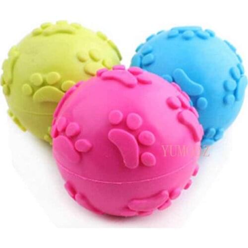 Pet Rodent Puppy Dogs Toys Play Exercise Plastic Small Ball Toy For Dogs Pet Squeaky Toys Squeaker Toys Teeth Training dog toys