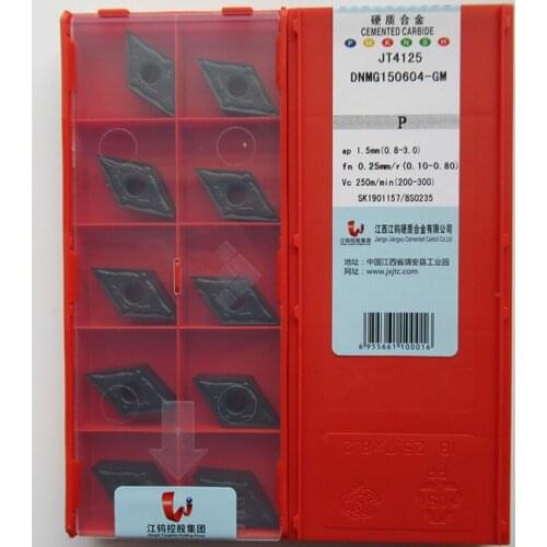 JXTC DNMG150604-GM JT4125 / DNMG150608-GM JT4125 / DNMG150608 JT4125 DNMG441 DNMG442 CNC carbide inserts 10PCS/BOX