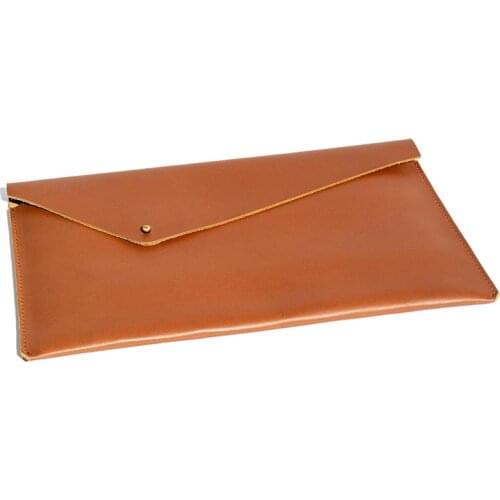 Leather Macbook Case - 13`` Brown Compatible with Apple Macbook 13 "models from 2016 and later one piece handmade