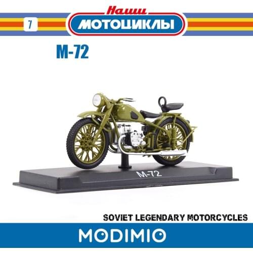 Diecast M-72 Motorcycle Motor Bike Model Toy 1/24 Soviet URAL Alloy Off-road Motorcycle Model Adult Collection
