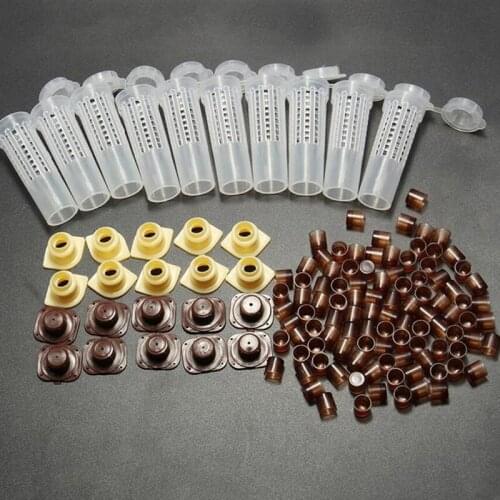 Beekeeping Tools Equipment Set Queen Rearing System Cultivating Box Plastic Bee Cell Cups Cup Kit Queen Cage