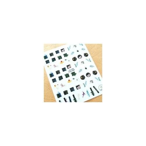 Newest HANYI design 3d nail art stickers Japan style nail decals template DIY nail decoration tips