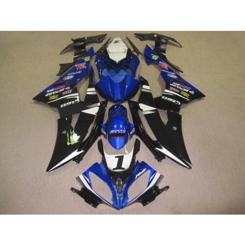 New Motorcycle Bodywork Fairing For Yamaha YZF R6 2008-2009 08 09 Blue And Black [CK1203]
