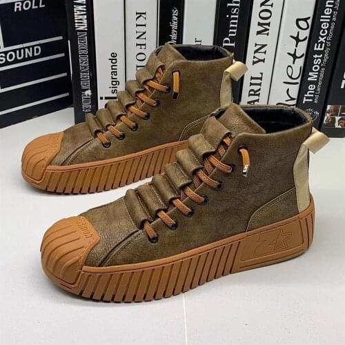 Autumn and winter New Men Martin boots The increased boots Fashion casual shoes board shoes High quality Platform shoes