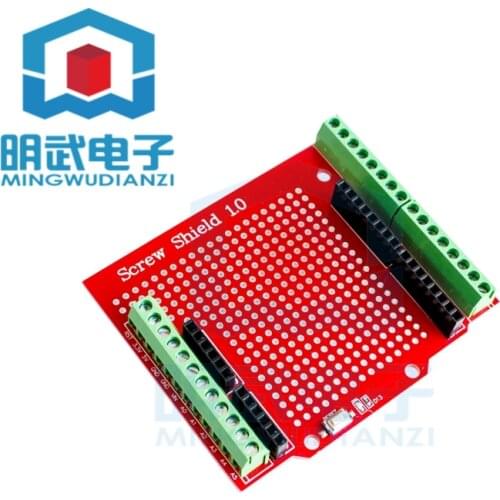 Prototype Screw Shield Expansion Board Assembled Terminal Proto Shield Double-sided PCB IO Solder for Arduino UNO Mega2560 One
