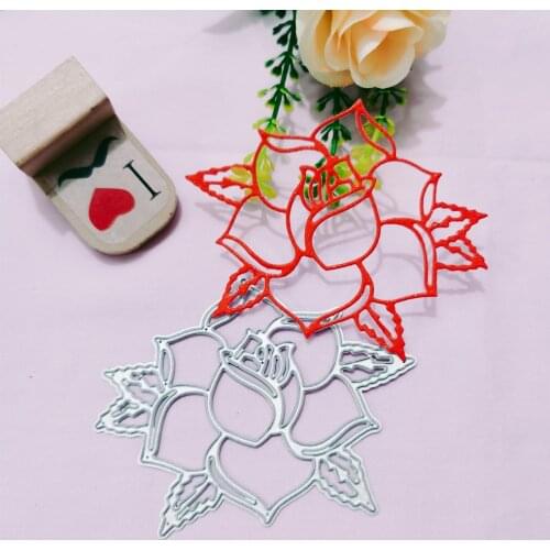 Rose Metal Cutting Dies for DIY Scrapbooking Album Paper Cards Decorative Crafts Embossing Die Cuts