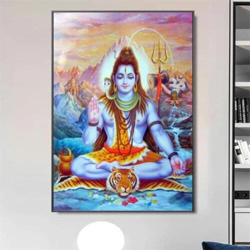 Shiva Lord Canvas Art Wall Paintings Hindu Gods Wall Art Prints Hinduism Wall Posters And Prints Cuadros Pictures Home Decor
