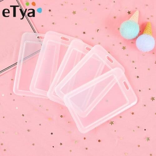 Transparent PVC Bank Bus Credit Card Holder Cover Storage Card & ID Holders Womem Men Kids Protector Cover Wallet Dropshipping