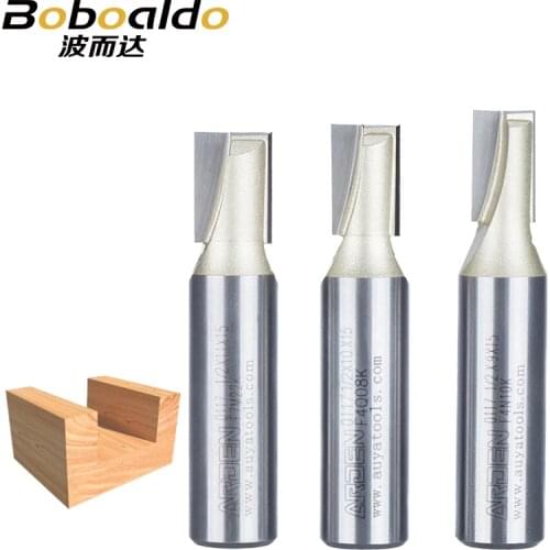 1/4 1/2 Shank Flat leveling Bottom Cut Arden Router Bit Mortising Tungsten Bottom Cleaning Bits End Milling Cutter