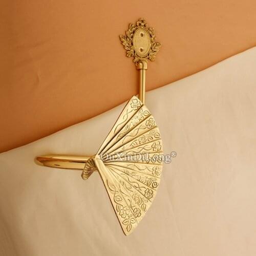 1Pair American Style Artistic Brass Drapery Holdback Angel/Wing Curtain Hooks Vintage Metal Wall Hook Curtains Accessoires GF535