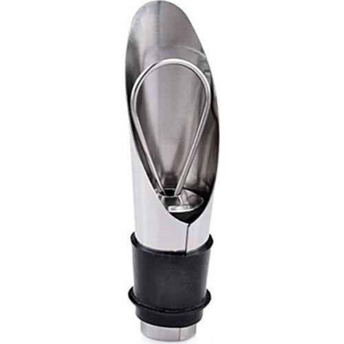 1PCS Stainless Steel Wine Pourers Barware Wine Funnel Bottle Pourer Dumping Alcohol Stoppers Plug Bar Tools