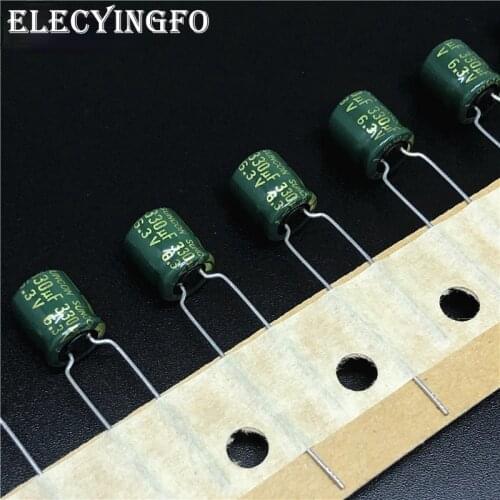 10Pcs/100Pcs 330uF 6.3V330uf SUNCON(SANYO) SAX series 6.3x7mm 6.3V330uF Low Impedance Aluminum Electrolytic Capacitor