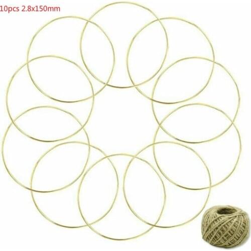 10pcs 2.8*150mm golden ring dream catcher, ring lace craft hoop fanatic, used for dream catcher hoop hanging type DIY connector