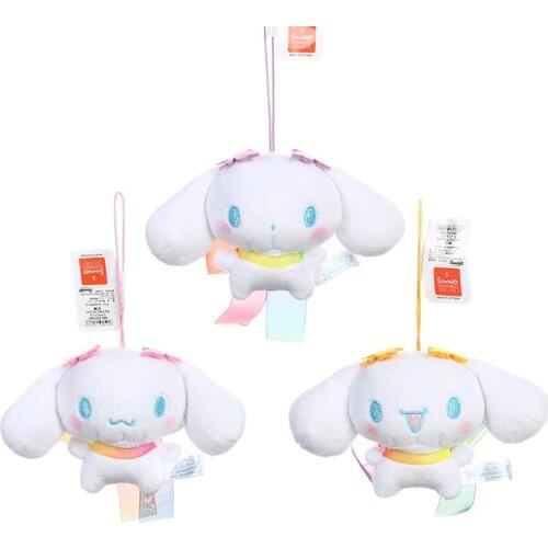 12CM KAWAII Sanrio Anime cartoon Series soft Cinnamorol plush toy BackPack guajian Ornaments BABY Boy girl Gift