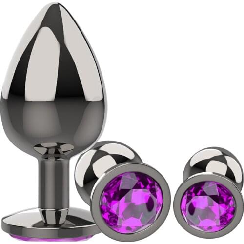 3pcs/Set Gay Anal Beads Anal Sex Toys Smooth Metal Anal Plug Prostate Massager Dildo for Women/Men Anus Stimulator