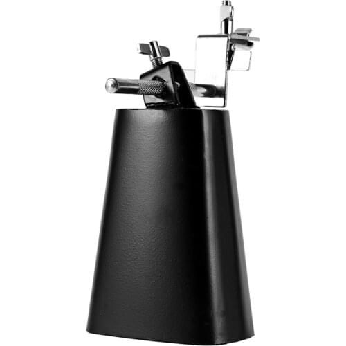 6-inch Metal Cowbell Percussion Drum Accessory with Cowbell Clamp Percussion instrument accessories
