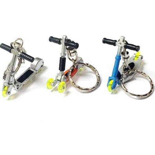 6 pc Plastic Finger Scooter with keychain Boy Fashion Birthday Party Favors Loot Gag Pinata bag Gift Prize Carnival