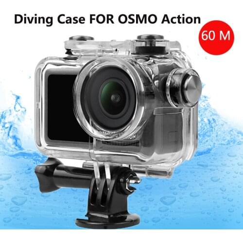 60 Meters Waterproof Case Diving Shell Housing for OSMO ACTION Underwater Case Sport Camera Accessories