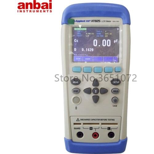 AT825 Portable Handheld Type LCR Bridge ESR Meter RLC Meter