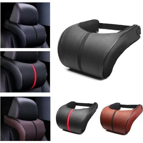 Car Neck Pillow Headrest Adjustable Memory Cotton Neck Rest Protection Head Support Seat Pillow For Chair in the Car Home Office