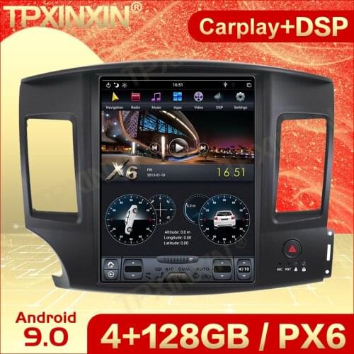 Carplay 2 Din Android 9 Tesla Multimedia Stereo For Mitsubishi Lancer 2010 2011 2012 2013 2014 2015 GPS Navi IPS Video Head Unit