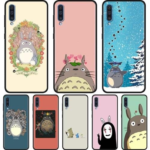 Case For Samsung Galaxy A50 A70 A10 A20e A30 A40 A20s A10s A10e A80 A90 A60 A30s Shell Silicone Cover Cartoon Japan Anime Totoro