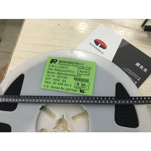 Chip self-recovery fuse SMD0805P020TF 0805 0.2A 200MA silk screen P2