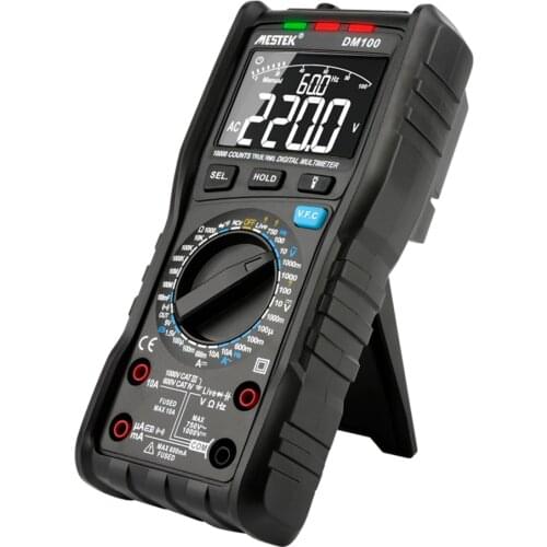 True-RMS Digital Multimeter Button 10000 Count With Analog Bar Graph AC/DC Voltage Ammeter Current Ohm manual/auto