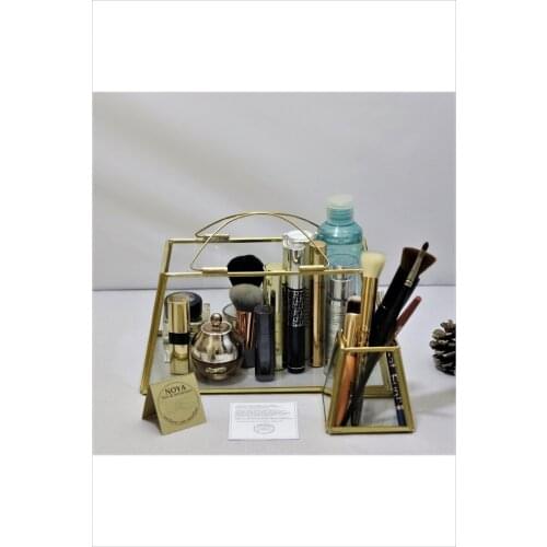 Makeup Brush Holder Organizer Box Cosmetic Organizer Transparent Lipstick Nail Polish Desktop Sundries Storage Box