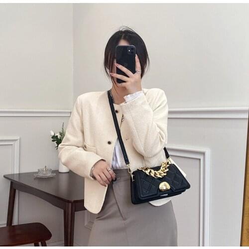 Designer Messenger Bag Luxury Pu Leather Women Chain Handbags Shoulder Bags High Quality Ladies Small Crossbody Bags for Women