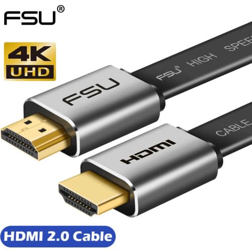 FSU HDMI-compatible Cable 4K*2K High Speed 2.0 HDMI-compatible to HDMI Cable 3D 1080P HD for TV PS3/4 Projector 0.5m 1m 1.5m 2m