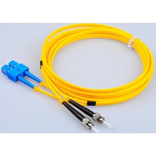 Grandway SC to ST UPC Duplex 2.0mm SMF Fiber Patch Cable Jumper PVC Jacket G652D Length 1m